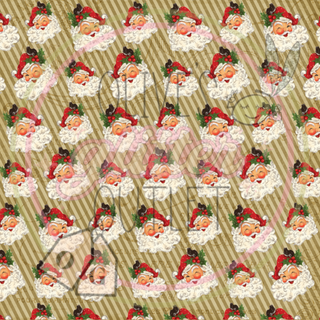 Happy Santa Faces Vinyl