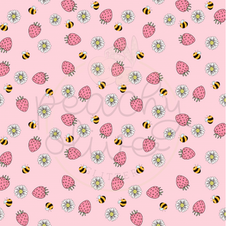 Strawberry Daisy Bee Vinyl