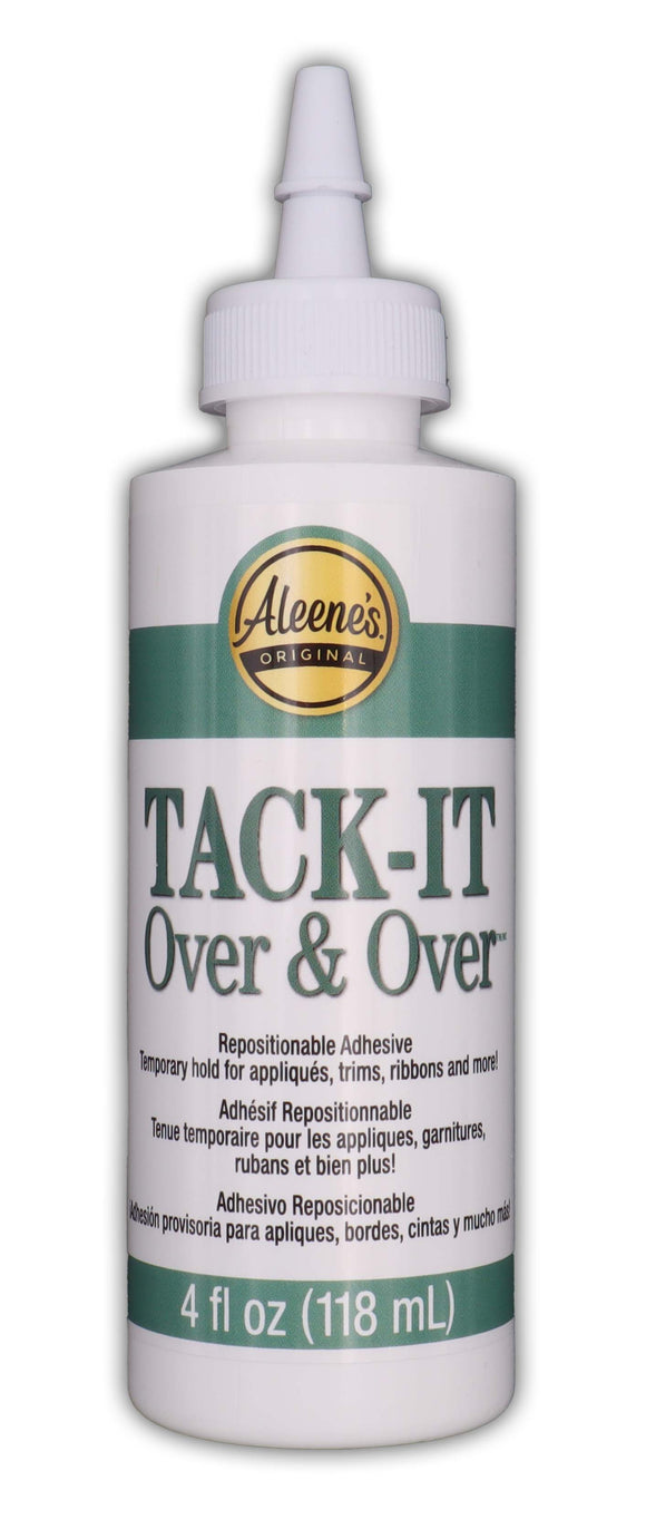 Aleene's Tack-It Over and Over Adhesive 4 fl. oz, Repositionable Temporary  Adhesive