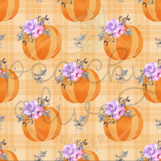 Pumpkin and Flowers - 1118
