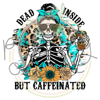 Dead But Caffeinated Decal - S0096