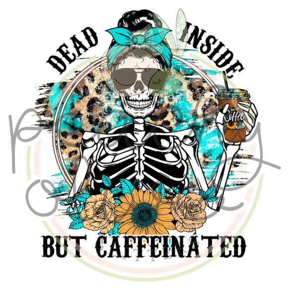 Dead But Caffeinated Decal - S0096