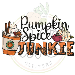 Pumpkin Spice Junkie Decal - S0172