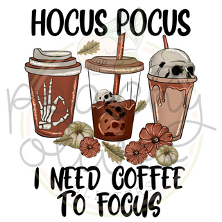 Coffee To Focus Decal - S0165