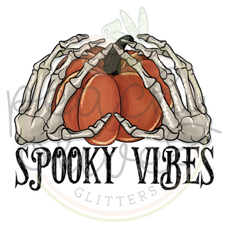 Spooky Vibes Pumpkin Decal - S0162