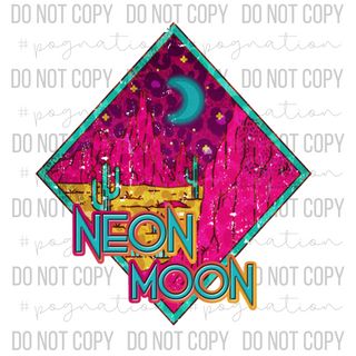 Neon Moon Pink Decal - S0187