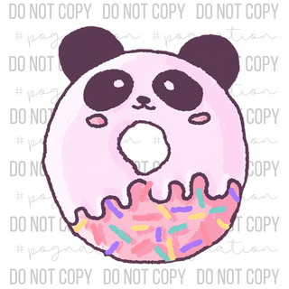 Panda Donut Decal - S0185