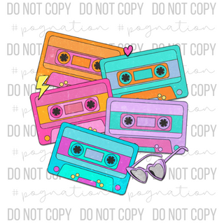 90's Tapes Decal - S0209