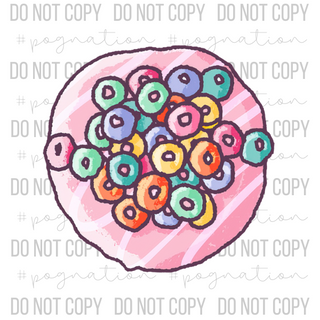 Fruity Donut Decal - S0206