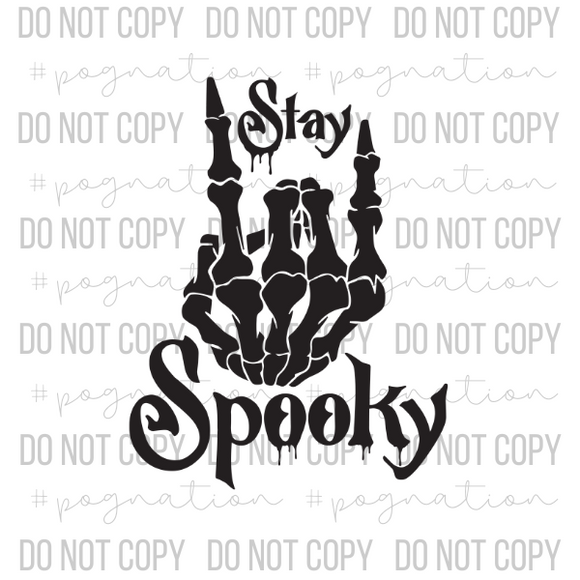 Stay Spooky Rock On Decal - S0020