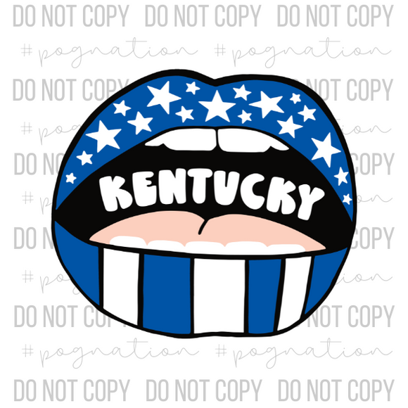 Kentucky Lips Decal - S0241