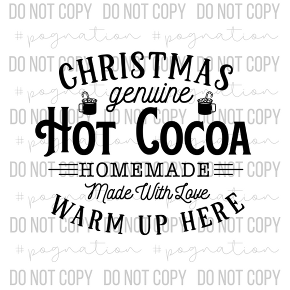 Genuine Hot Chocolate Decal - S0228