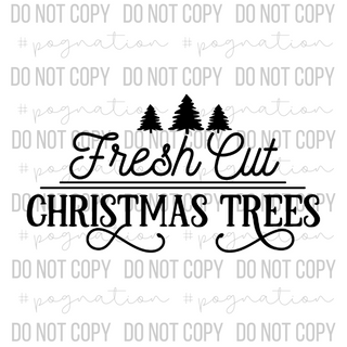 Fresh Cut Trees Decal - S0223