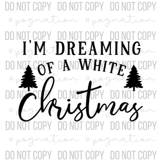 White Christmas Decal - S0219
