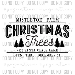 Mistletoe Farm Decal - S0218