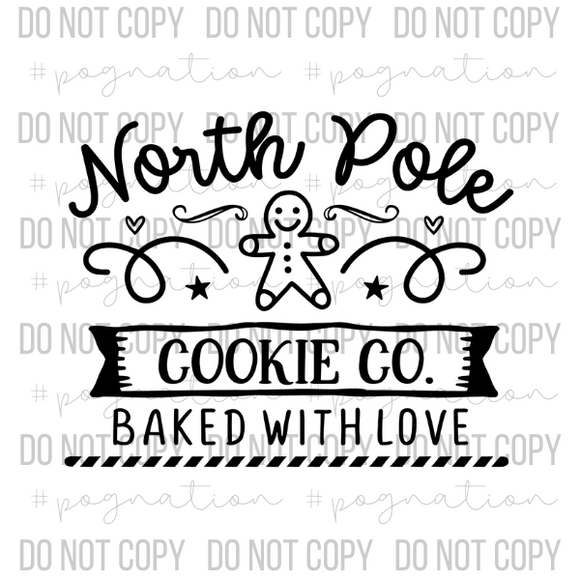North Pole Cookie Co Decal - S0214