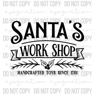 Santa's Workshop Decal -S0212