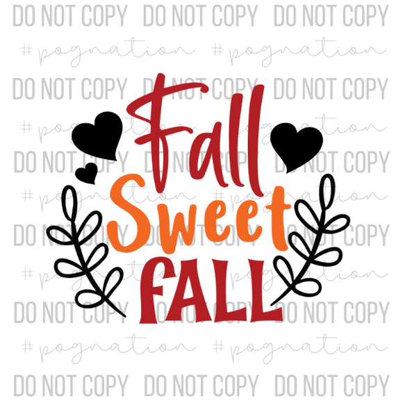 Fall Sweet Fall 2 Decal - S0073
