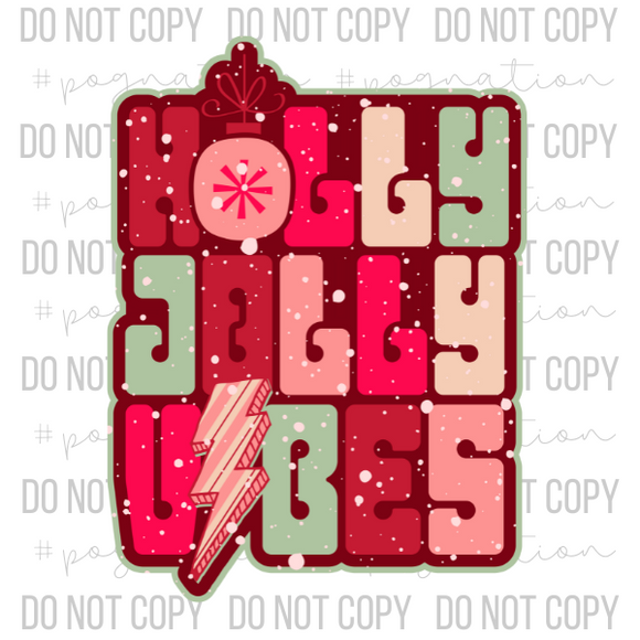 Holly Jolly Vibes Decal - S0265