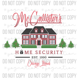 Christmas Home Security Decal - S0260