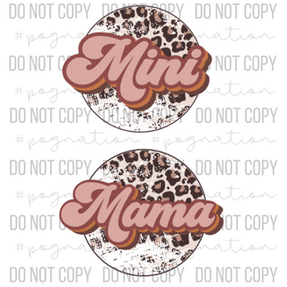 Mama and Mini Leopard Decals - S0276