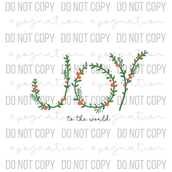 Joy To The World Decal