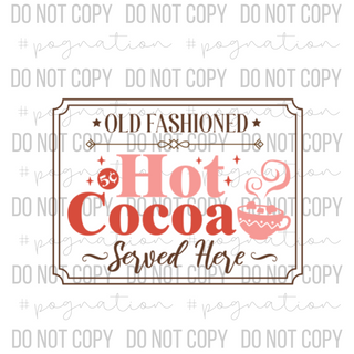 Old Fashioned Cocoa Decal