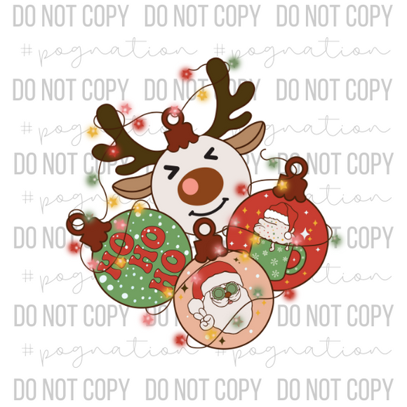 Christmas Ornaments Decal