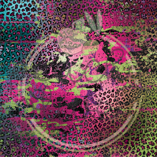 Foil Rainbow Leopard Vinyl - 1617