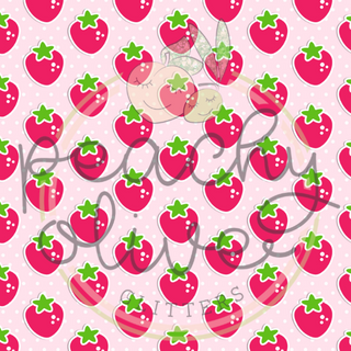 Cartoon Strawberries Vinyl - 1659