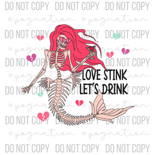 Love Stinks Let's Drink Decal