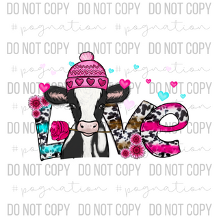 Cow Love Decal