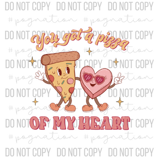 Pizza Valentine Decal