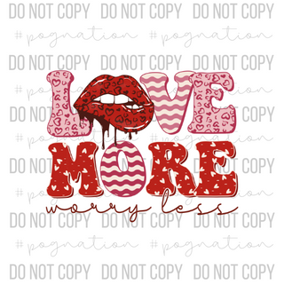 Love More Lips Decal