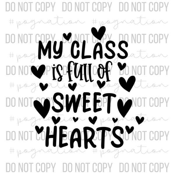 Class Of Sweet Hearts Decal – Peachy Olive Glitters
