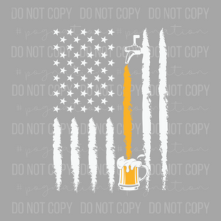 Flag Beer Tap Decal