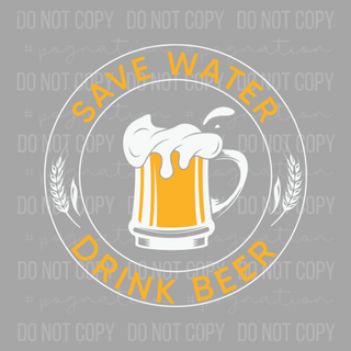 Save Water Drink Beer Decal