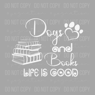 Dogs and Books Decal