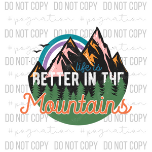 Better In The Mountains Decal