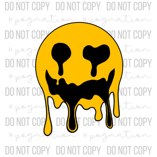 Melted Smiley Face Decal