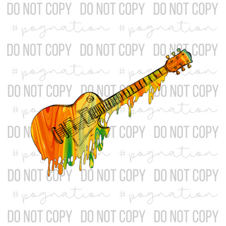 Guitar Drip Decal