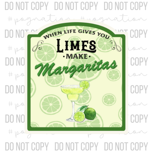 Lime Margaritas Decal