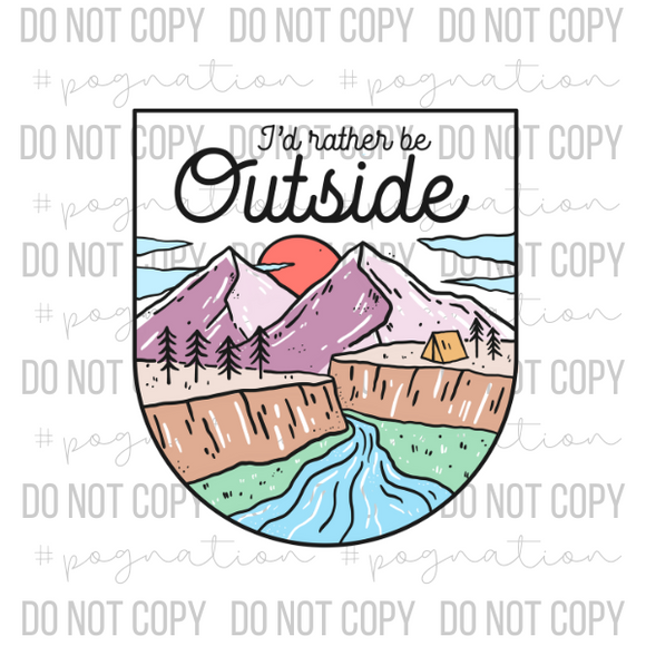 Rather Be Outside Decal