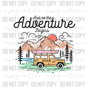 So the Adventure Begins Decal