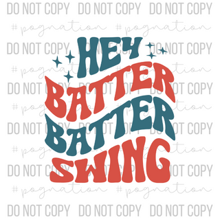Hey Batter Batter Decal