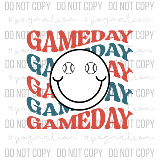 Game Day Smiley Decal