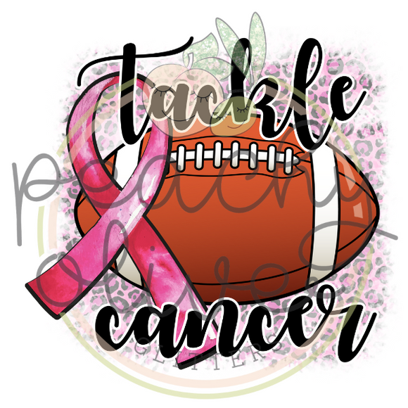 Tackle Cancer Decal - S0131