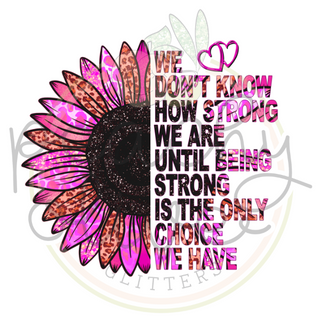 Being Strong Decal S0128