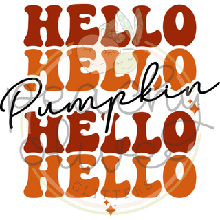 Hello Pumpkin Decal - S0149