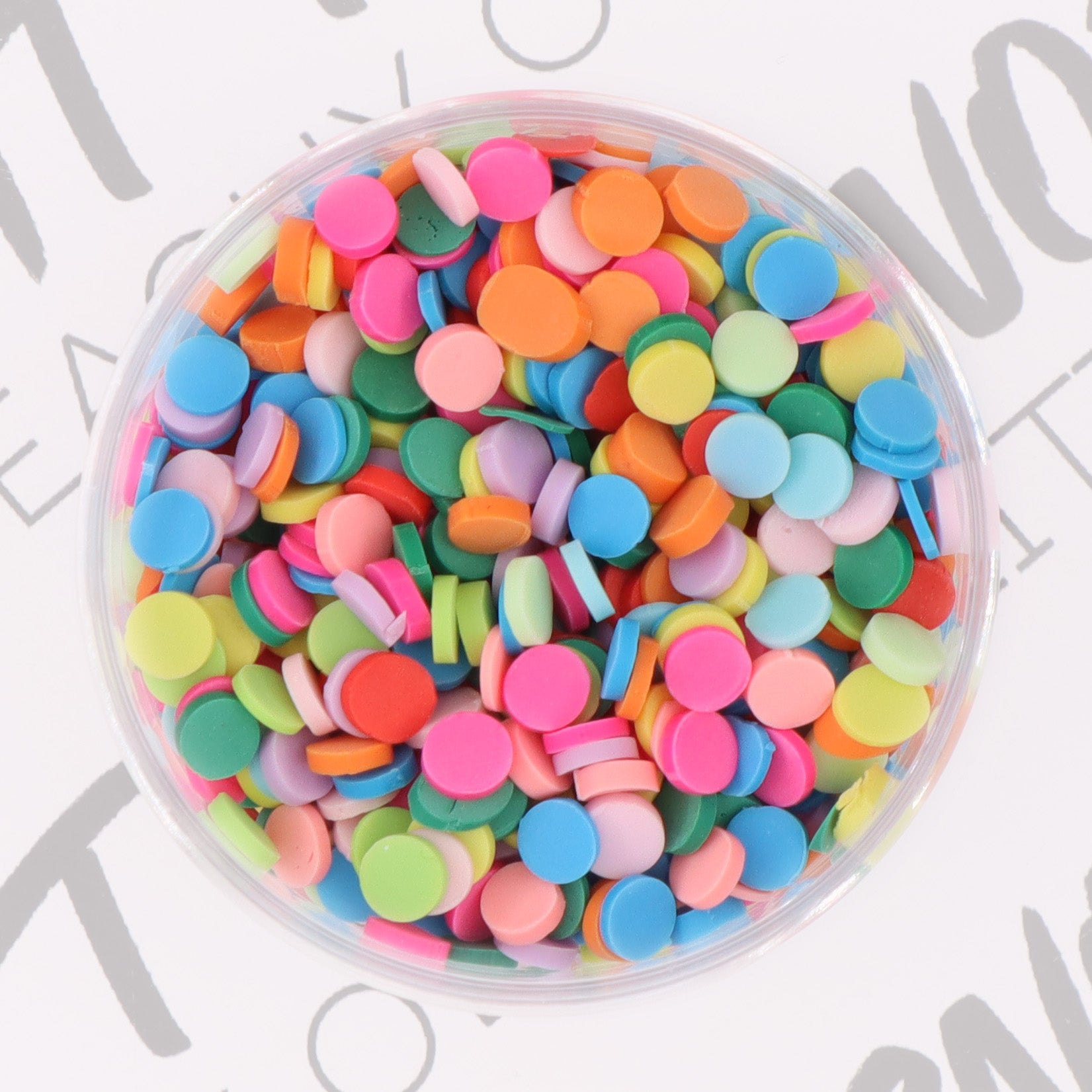 Colour Sprinkle Circle Color Sprinkles – Peachy Olive Glitters